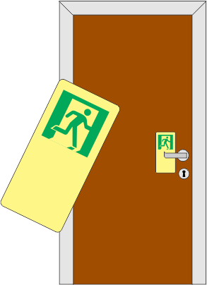 Dørhåndtak markering, 20x15 cm