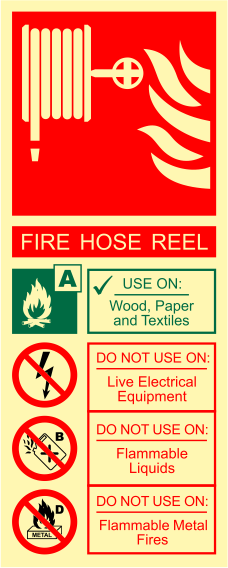 Fire hose reel, 8 x 20 cm