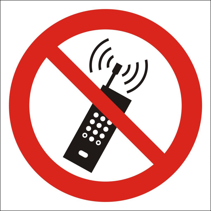 Mobiltelefon forbudt, Ø20 cm