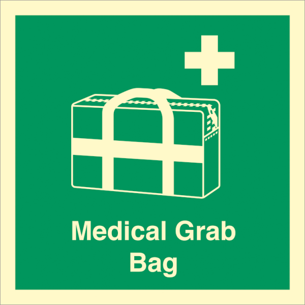 IMO-sign MEDICAL GRAB BAG , 15x15 cm Art nr RS0061