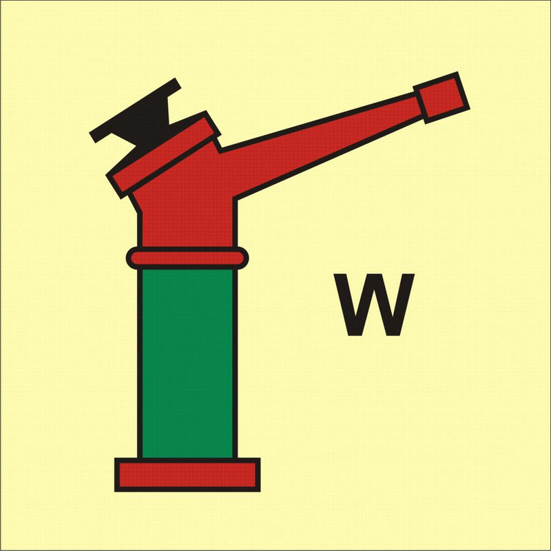 Fire monitor nozzle Water, 15x15 cm