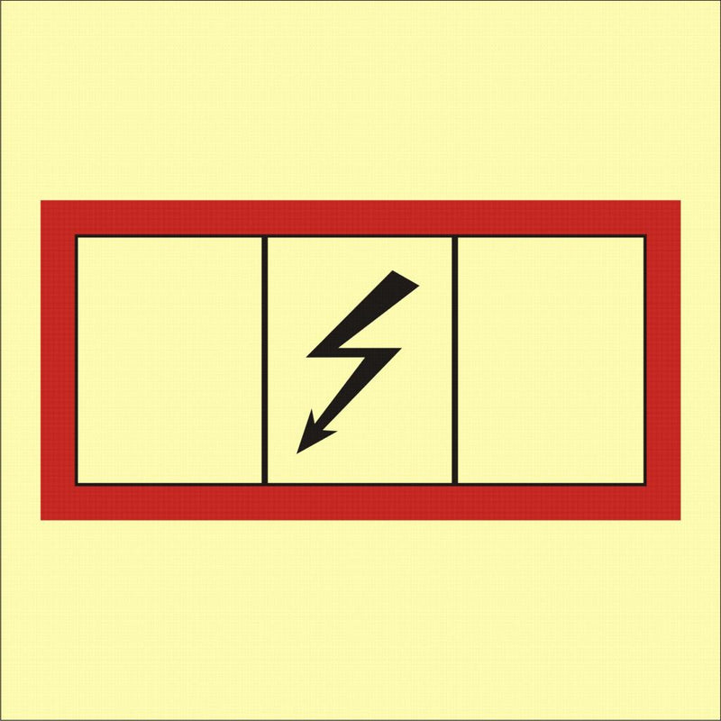 emergency switchboard, 15x15 cm