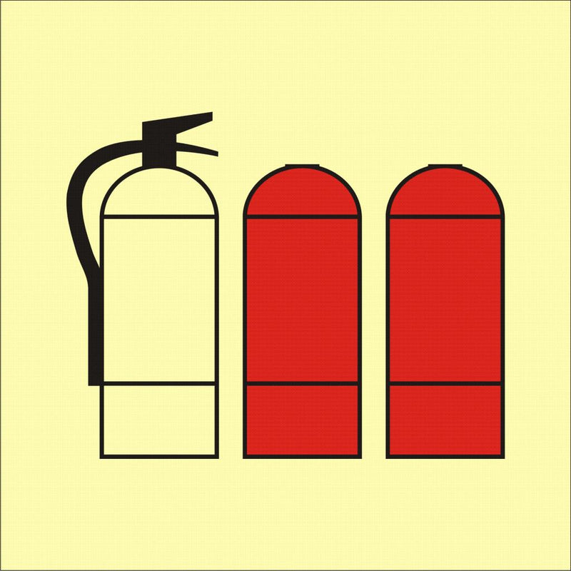 Fire extinguisher refill, 15x15 cm