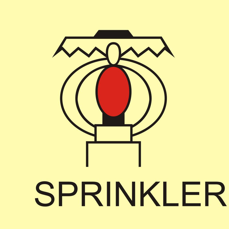 Space protected by sprinkler, 15x15 cm