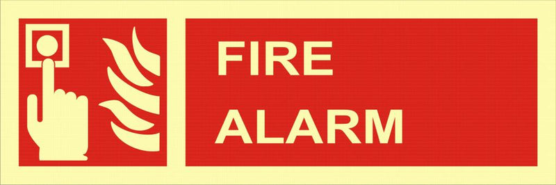 Fire alarm 30x10 cm