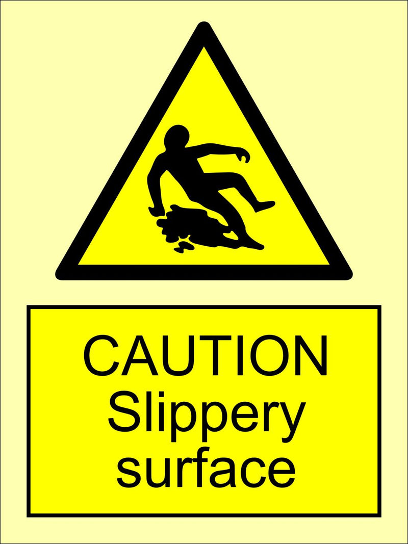 Slippery surface, 15 x 20 cm