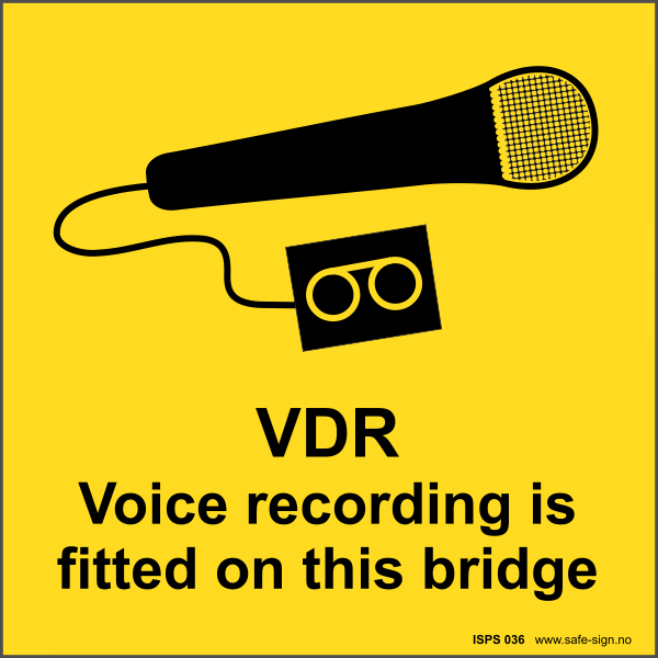 VDR Voice recording.., 15 x 15 cm