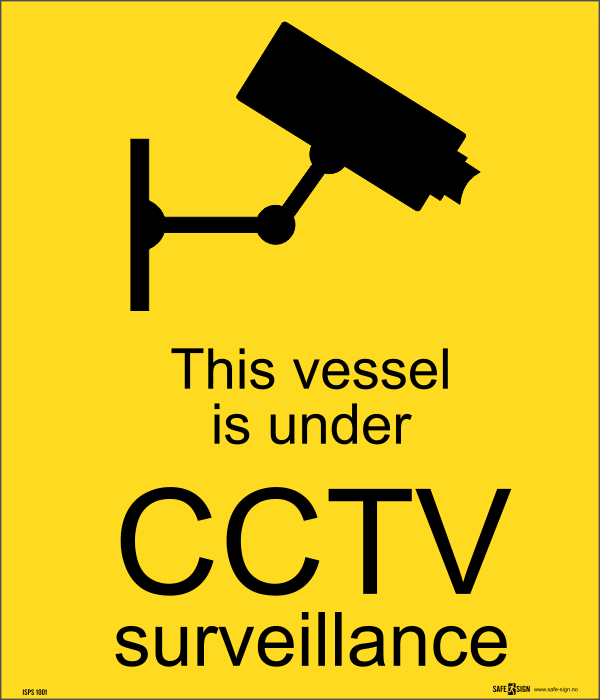 CCTV surveillance 30x35cm