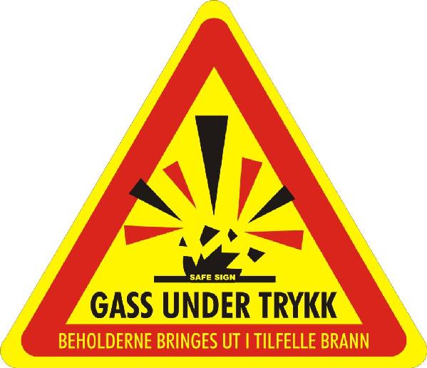 Gass under trykk klebe 2-sidig, 18 x 16 cm