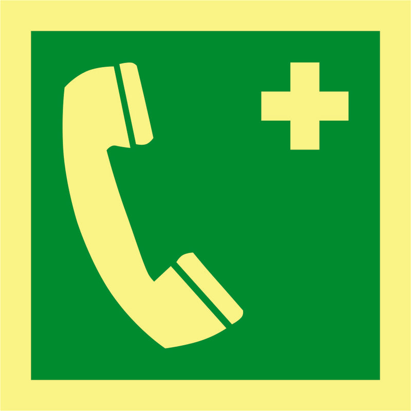 Emergency phone 15x15 cm
