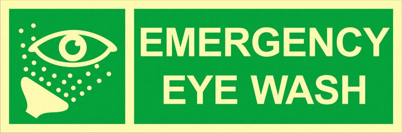 Emergency eye wash, 30 x 10 cm