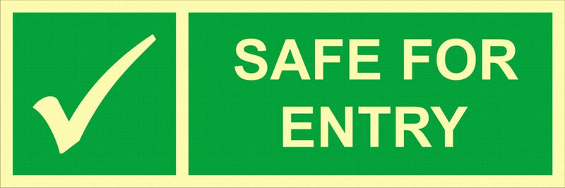 Safe for entry, 30 x 10 cm – Skiltbutikken