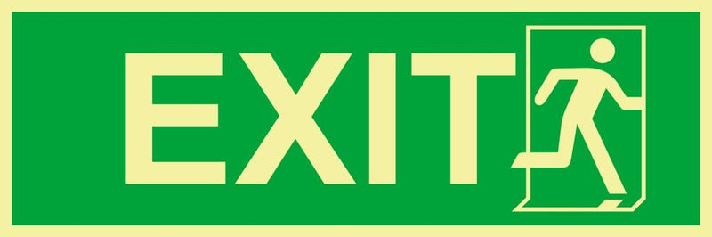 Exit right, 45 x 15 cm