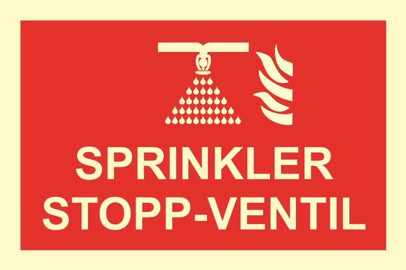 Sprinkler Stopp-ventil, 30 x 20 cm