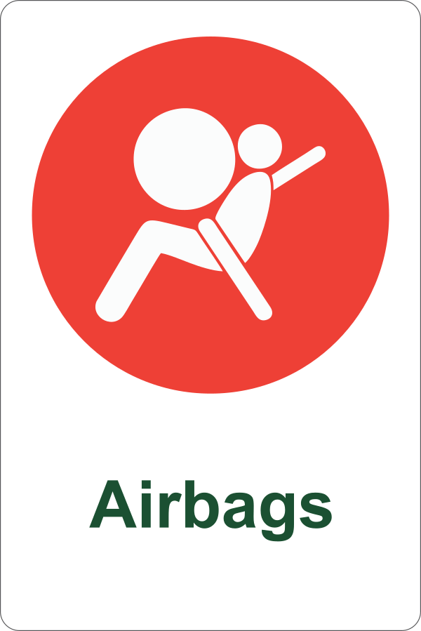 Avfallshåndtering, Airbags, 20 x 30 cm
