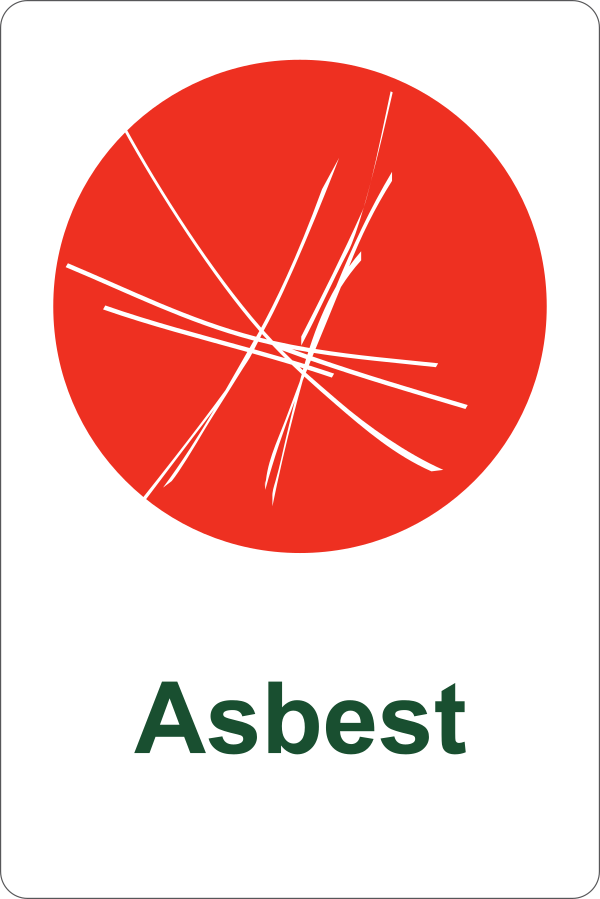 Avfallshåndtering, Asbest, 20 x 30 cm