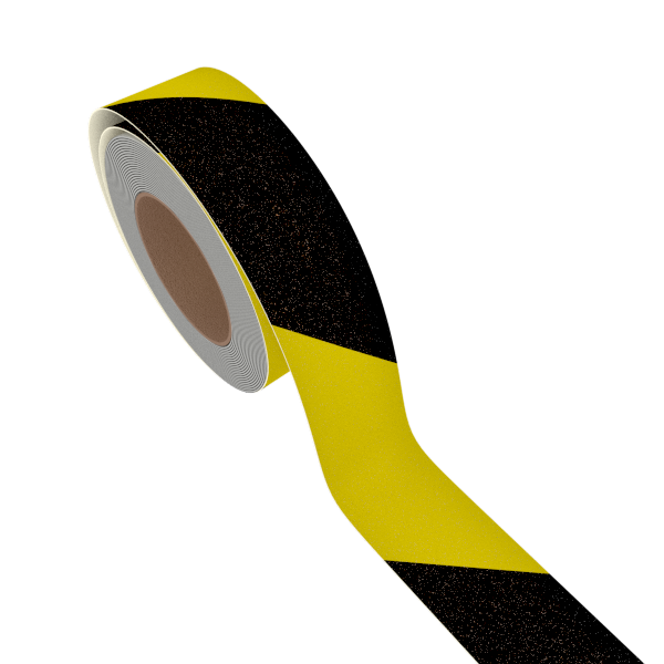 Antiskli-tape, 5 cm x 18 m, gul/sort